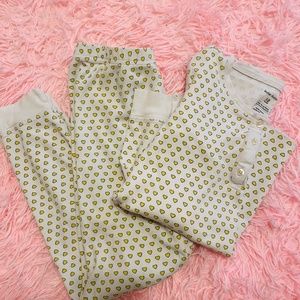 Yellow roller rabbit heart pjs